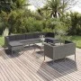 10-teiliges Gartenmöbel-Set und graue synthetische Rattankissen von vidaXL, Gartensets - Ref: Foro24-3094578, Preis: 776,03 €...