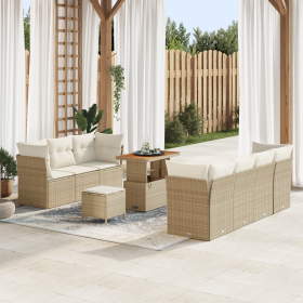 Comprar Conjunto de Sofá de Jardín de 10 Piezas