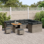 Juego de Sofás de Jardín de 12 Piezas con Cojines Gris Poliratán Acacia de , Sofás de exterior - Ref: Foro24-3361523, Precio:...