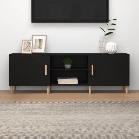 Schwarzer TV-Schrank aus Sperrholz, 150 x 30 x 50 cm von vidaXL, TV-Möbel - Ref: Foro24-812619, Preis: 95,72 €, Rabatt: %