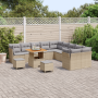 Conjunto de Sofás de Jardín de 13 Piezas con Cojines Beige Poliratán de , Sofás de exterior - Ref: Foro24-3361542, Precio: 84...