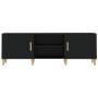 Schwarzer TV-Schrank aus Sperrholz, 150 x 30 x 50 cm von vidaXL, TV-Möbel - Ref: Foro24-812619, Preis: 95,72 €, Rabatt: %