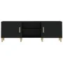 Schwarzer TV-Schrank aus Sperrholz, 150 x 30 x 50 cm von vidaXL, TV-Möbel - Ref: Foro24-812619, Preis: 94,16 €, Rabatt: %