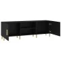 Schwarzer TV-Schrank aus Sperrholz, 150 x 30 x 50 cm von vidaXL, TV-Möbel - Ref: Foro24-812619, Preis: 94,16 €, Rabatt: %