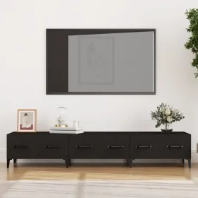 Schwarzer TV-Schrank aus Sperrholz, 150 x 34,5 x 30 cm von vidaXL, TV-Möbel - Ref: Foro24-812646, Preis: 72,15 €, Rabatt: %