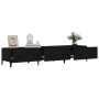 Schwarzer TV-Schrank aus Sperrholz, 150 x 34,5 x 30 cm von vidaXL, TV-Möbel - Ref: Foro24-812646, Preis: 72,76 €, Rabatt: %