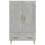 Concrete gray plywood sideboard 70x31x115 cm by vidaXL, Sideboards - Ref: Foro24-812568, Price: 77,02 €, Discount: %