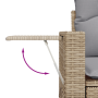 Conjunto de Sofás de Jardín de 11 piezas con Cojines Beige Poliratán Acacia de , Sofás de exterior - Ref: Foro24-3361727, Pre...