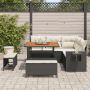 Conjunto de Sofás de Jardín de 8 Piezas con Cojines Negro Poliratán Acacia | Foro24.es | Tu tienda online para hogar, jardín y más Foro24.es