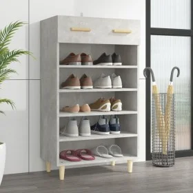 Schuhschrank aus grauem Beton-Sperrholz 60x35x105 cm. von vidaXL, Schuhregale und Schuhorganisatoren - Ref: Foro24-812784, Pr...
