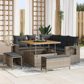 Comprar Conjunto de Sofá de Jardín de 8 Piezas