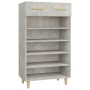 Mueble zapatero madera contrachapada gris hormigón 60x35x105 cm by vidaXL, Shoe racks and shoe organizers - Ref: Foro24-81278...
