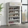 Mueble zapatero madera contrachapada gris hormigón 60x35x105 cm by vidaXL, Shoe racks and shoe organizers - Ref: Foro24-81278...