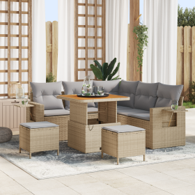 Comprar Juego de sofá de jardín de 8 piezas con