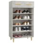 Schuhschrank aus grauem Beton-Sperrholz 60x35x105 cm. von vidaXL, Schuhregale und Schuhorganisatoren - Ref: Foro24-812784, Pr...