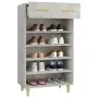 Mueble zapatero madera contrachapada gris hormigón 60x35x105 cm by vidaXL, Shoe racks and shoe organizers - Ref: Foro24-81278...
