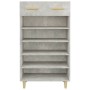 Schuhschrank aus grauem Beton-Sperrholz 60x35x105 cm. von vidaXL, Schuhregale und Schuhorganisatoren - Ref: Foro24-812784, Pr...