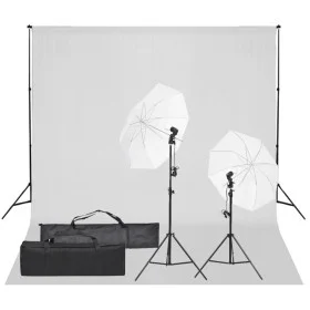 Fotostudio-Set mit Licht und Kulisse von vidaXL, Blitze und Studiobeleuchtung - Ref: Foro24-3094646, Preis: 120,93 €, Rabatt: %