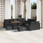 Juego de Sofá de Jardín de 13 Piezas con Cojines - Polirratán Negro de , Sofás de exterior - Ref: Foro24-3361804, Precio: 865...