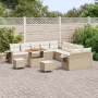 Juego de Sofá de Jardín de 13 Piezas con Cojines Beige de Ratán Sintético de , Sofás de exterior - Ref: Foro24-3361806, Preci...