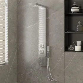 Square Stainless Steel Shower Panel System by vidaXL, Jet nozzles for bathtubs and showers - Ref: Foro24-151414, Price: 132,8...
