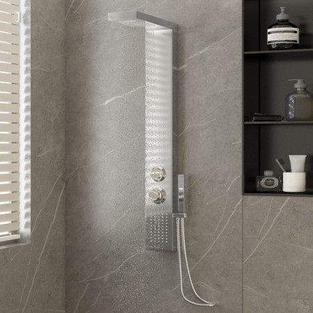 Square Stainless Steel Shower Panel System by vidaXL, Jet nozzles for bathtubs and showers - Ref: Foro24-151414, Price: 135,6...