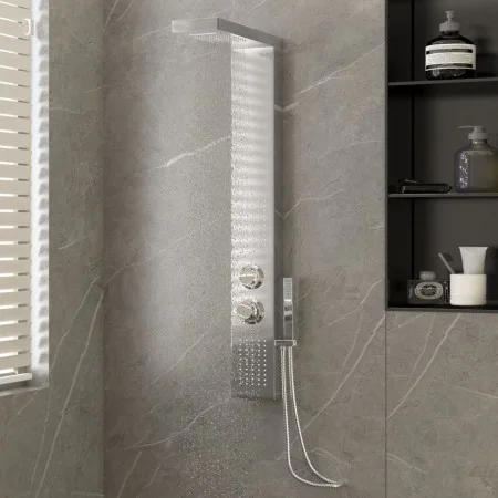 Square Stainless Steel Shower Panel System by vidaXL, Jet nozzles for bathtubs and showers - Ref: Foro24-151414, Price: 132,8...