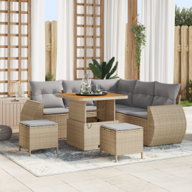 Comprar Juego de Sofá de Jardín de 8 piezas con
