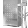 Quadratisches Duschpaneelsystem aus Edelstahl von vidaXL, Strahldüsen für Badewannen und Duschen - Ref: Foro24-151414, Preis:...