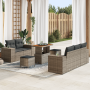 Juego de Sofá de Jardín de 8 Piezas con Cojines Gris Ratán Sintético de , Sofás de exterior - Ref: Foro24-3361953, Precio: 54...
