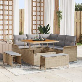 Comprar Conjunto de Sofá de Jardín de 8 Piezas