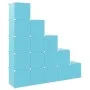 Children's cube shelf with 15 blue PP compartments by vidaXL, Shoe racks and shoe organizers - Ref: Foro24-340576, Price: 76,...
