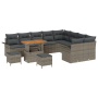 Conjunto de Sofá de Jardín de 12 Piezas con Cojines Gris Poliratán Acacia de , Sofás de exterior - Ref: Foro24-3362178, Preci...