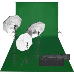 Photo studio kit with lighting set and background by vidaXL, Flashes and studio lighting - Ref: Foro24-3094712, Price: 180,58...