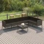 Satz Gartenmöbel 8 Stück und Kissen synthetischen Rattan grau von vidaXL, Gartensets - Ref: Foro24-3094430, Preis: 707,77 €, ...