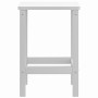 Mesa de jardín Adirondack HDPE blanca 38x38x46 cm