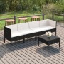 5-piece garden furniture set with black synthetic rattan cushions by vidaXL, Garden sets - Ref: Foro24-3094336, Price: 432,67...