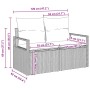 Conjunto de sofá de jardín 8 pcs Negro Poliratán
