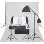 Photography studio kit with lighting set and backdrop by vidaXL, Flashes and studio lighting - Ref: Foro24-3094686, Price: 24...