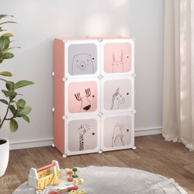 Kinderwürfelregal mit 6 rosa PP-Fächern von vidaXL, Schuhregale und Schuhorganisatoren - Ref: Foro24-340578, Preis: 56,43 €, ...