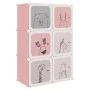 Children's cube shelf with 6 pink PP compartments by vidaXL, Shoe racks and shoe organizers - Ref: Foro24-340578, Price: 55,0...