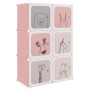 Kinderwürfelregal mit 6 rosa PP-Fächern von vidaXL, Schuhregale und Schuhorganisatoren - Ref: Foro24-340578, Preis: 56,43 €, ...