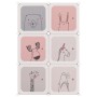 Children's cube shelf with 6 pink PP compartments by vidaXL, Shoe racks and shoe organizers - Ref: Foro24-340578, Price: 56,4...