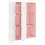 Children's cube shelf with 6 pink PP compartments by vidaXL, Shoe racks and shoe organizers - Ref: Foro24-340578, Price: 55,0...