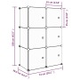 Children's cube shelf with 6 pink PP compartments by vidaXL, Shoe racks and shoe organizers - Ref: Foro24-340578, Price: 56,4...
