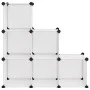 Cube shelving with 6 transparent PP compartments by vidaXL, Shoe racks and shoe organizers - Ref: Foro24-340552, Price: 35,77...
