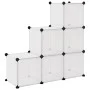 Cube shelving with 6 transparent PP compartments by vidaXL, Shoe racks and shoe organizers - Ref: Foro24-340552, Price: 35,77...