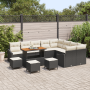 Conjunto de Sofás de Jardín de 13 Piezas con Cojines Negro Poliratán Acacia de , Sofás de exterior - Ref: Foro24-3362700, Pre...