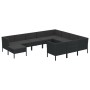 Garden furniture set 11 pieces with black synthetic rattan cushions by vidaXL, Garden sets - Ref: Foro24-3094509, Price: 803,...