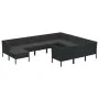 Gartenmöbel-Set 11 Stück synthetische Rattan-Kissen schwarz von vidaXL, Gartensets - Ref: Foro24-3094509, Preis: 890,62 €, Ra...